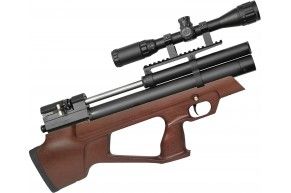 Пневматическая винтовка Alfa Dobermann Буллпап 4.5 мм (250 мм, стандартные нарезы, дерево, задний взвод)