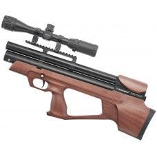 Пневматическая винтовка Alfa Dobermann Буллпап 6.35 мм (250 мм, стандартные нарезы, дерево, задний взвод)