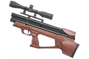 Пневматическая винтовка Alfa Dobermann Буллпап 6.35 мм (250 мм, стандартные нарезы, дерево, задний взвод)