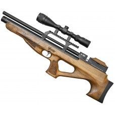 Пневматическая винтовка Kuzey K30 5.5 мм (орех, боковой взвод, кейс)