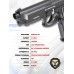 Пневматический пистолет Borner 92M 4.5 мм (Beretta 92, металл)