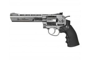 Пневматический револьвер ASG Dan Wesson 6 Silver (пулевой, 17611)