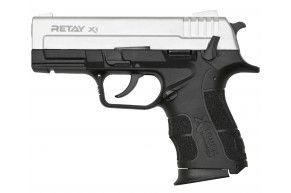 Охолощенный пистолет Retay X1 9 мм P.A.K (Хром, Springfield Armory XD)