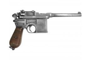 Макет пистолета Denix Mauser C96 (состаренный, пластиковая рукоятка, D7/1024-old)