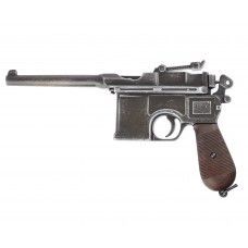 Макет пистолета Denix Mauser C96 (состаренный, пластиковая рукоятка, D7/1024-old)