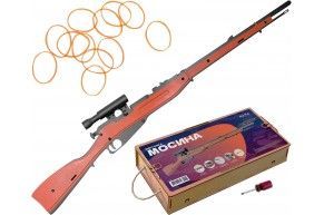 Резинкострел Arma toys снайперская винтовка Мосина (штык, прицел, AT018)