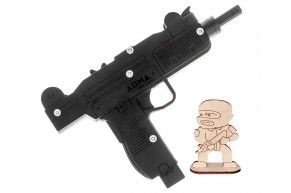 Резинкострел Arma toys пистолет-пулемет Uzi (макет, Mini, AT021)