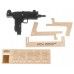 Резинкострел Arma toys пистолет-пулемет Uzi (макет, Mini, AT021)