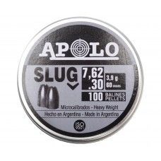 Пули пневматические Apolo Slug 7.62 мм (100 шт, 3.9 грамма)
