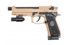 Страйкбольный пистолет KJW Beretta M9A1 Tan (6 мм, CO2, Blowback)