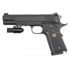 Страйкбольный пистолет KJW Colt M1911 M.E.U. (6 мм, GBB, CO2)