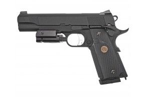 Страйкбольный пистолет KJW Colt M1911 M.E.U. (6 мм, GBB, CO2)