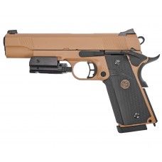 Страйкбольный пистолет KJW Colt M1911A1 M.E.U. (6 мм, GBB, CO2, Tan)