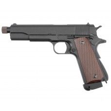 Страйкбольный пистолет KJW Colt M1911A1 (6 мм, GBB, CO2, удлиненный ствол)
