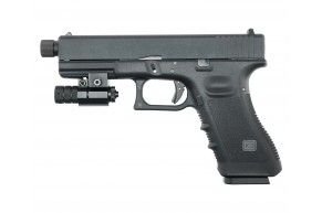 Страйкбольный пистолет KJW Glock G17 (6 мм, GBB, с резьбой)