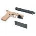 Страйкбольный пистолет KJW Glock G17 (6 мм, GBB, Gas, Tan, удлиненный)