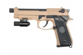 Страйкбольный пистолет KJW Beretta M9A1 Tan (6 мм, GBB, Gas)