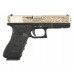 Страйкбольный пистолет WE Glock 17 Gen 3 (6 мм, GBB, Bronze, гравировка)
