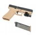 Страйкбольный пистолет WE Glock 17 Gen5 (6 мм, GBB, Gas, Tan, Black F)