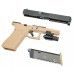 Страйкбольный пистолет WE Glock 17 Gen5 (6 мм, GBB, Gas, Tan, Black F)