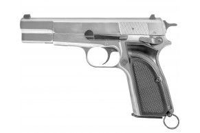 Страйкбольный пистолет WE Browning HI Power Mk3 (6 мм, GBB, Gas, Хром)