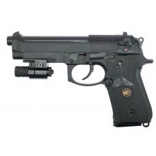 Страйкбольный пистолет WE Beretta M9A1 (6 мм, GBB, черный, WE-M008)