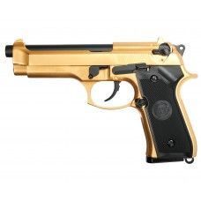 Страйкбольный пистолет WE Beretta M92F (6 мм, GBB, Gas, позолоченный)