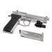 Страйкбольный пистолет WE Beretta M9A1 New (6 мм, GBB, Хром, WE-M012-BOX-SV)
