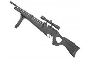 Пневматическая винтовка Hatsan Flash 101 Set 5.5 мм (3 Дж, насос, прицел 4x32, сошки, чехол, саундмодератор)