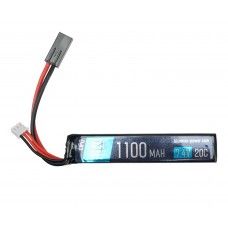 Аккумулятор BlueMax Li-Po 7.4V 1100mAh 20C Stick (10x21x102 мм, Mini Tamiya)