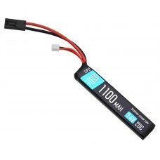 Аккумулятор BlueMax Li-Po 7.4V 1100mAh 20C Stick (10x21x102 мм, Mini Tamiya)