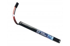 Аккумулятор BlueMax Li-Po 7.4V 1200mAh 20C Slim AK Stick (11.5x17x185 мм, Mini Tamiya)