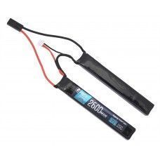 Аккумулятор BlueMax Li-Po 7.4V 2600mAh 20C Nunchuck 2x (128x21x12 мм, Mini Tamiya)