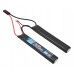 Аккумулятор BlueMax Li-Po 7.4V 2600mAh 20C Nunchuck 2x (128x21x12 мм, Mini Tamiya)