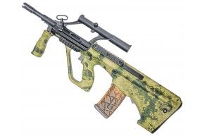 Уценка страйкбольный автомат APS Steyr AUG-A1 PARA Adjustable Scope (630 мм, KU904FG, Foliage Green)