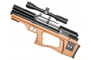 Пневматическая винтовка KrugerGun 5.5 мм Снайпер Буллпап (300 мм, редуктор, светлое дерево)