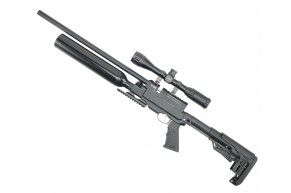 Пневматическая винтовка Kuzey K60 6.35 мм (пластик, телескопический приклад, колба)