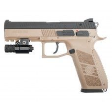 Страйкбольный пистолет KJW CZ P-09 (6 мм, GBB, Co2, Tan)