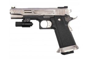 Страйкбольный пистолет WE Colt M1911 Hi-Capa 5.1 G-Force T-Rex (6 мм, GBB, Gas, Silver)