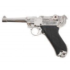 Макет пистолета Denix D7/8143 Luger P08 (ММГ, Германия, 1898 г, никель)