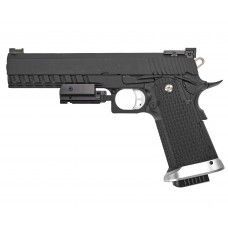 Страйкбольный пистолет KJW Colt M1911 6 Дюймов (6 мм, GBB, black, KP-06.GAS)