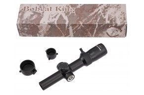 Оптический прицел Bobcat King HD 1-6x24 IR (30 мм, подсветка, Mil-Dot)