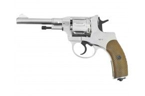Пневматический пистолет Gletcher NGT R Silver (наган, пулевой)