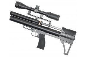 Пневматическая винтовка Dobermann Alfa Буллпап 6.35 мм (250 мм, полигональные нарезы, передний взвод)
