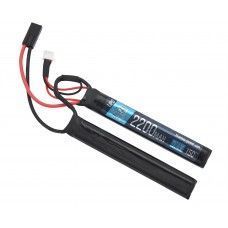 Аккумулятор BlueMax Li-Po 7.4V 2200mAh 15C Nunchuck 2x (102x20x12 мм, Mini Tamiya)