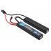 Аккумулятор BlueMax Li-Po 7.4V 3300mAh 20C Nunchuck 2x (19x21x128 мм, Mini Tamiya) Аккумулятор BlueMax Li-Po 7.4V 3300mAh 20C Nunchuck 2x (19x21x128 мм, Mini Tamiya)