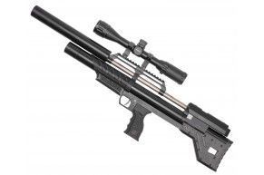 Пневматическая винтовка Krugergun Снайпер 6.35 мм Буллпап (500 мм, прямоток, пластик, резервуар 430)