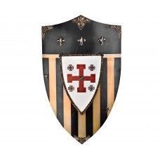 Щит ордена тамплиеров Art-Gladius Рыцари Иерусалима (AG/875, дерево, латунь)