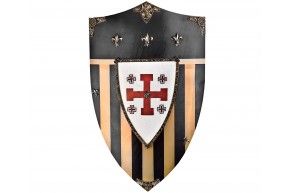 Щит ордена тамплиеров Art-Gladius Рыцари Иерусалима (AG/875, дерево, латунь)