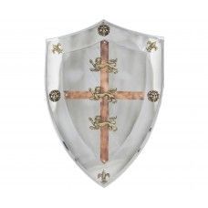 Щит рыцарский Art-Gladius Ричарда Львиное Сердце (AG/840, металл, латунь)